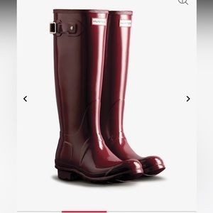 Hunter Boots Women's Original Tall Gloss Rain Boots